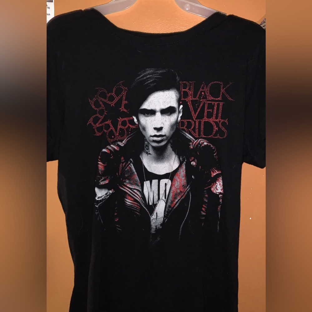 black veil brides / andy biersack logo tee
